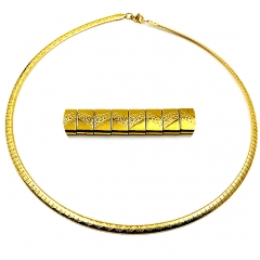 4mm stainless steel Omega collar necklace wholesale