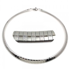 8 mm stainless steel Omega collar necklace wholesale