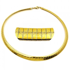 8 mm stainless steel Omega collar necklace wholesale