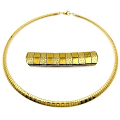 6 mm stainless steel Omega collar necklace wholesale