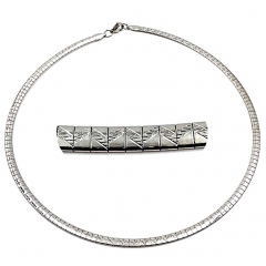 4mm stainless steel Omega collar necklace wholesale