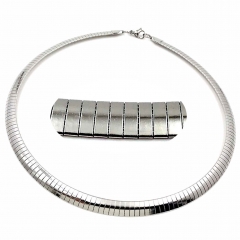 8 mm stainless steel Omega collar necklace wholesale