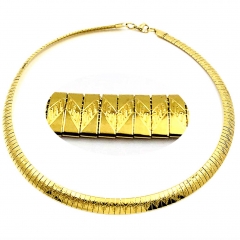 8 mm stainless steel Omega collar necklace wholesale