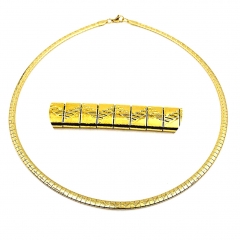 4mm stainless steel Omega collar necklace wholesale