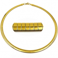 6 mm stainless steel Omega collar necklace wholesale