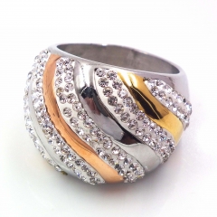 Stainless steel jewelry, European and American ring wholesale