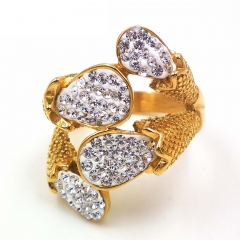 Stainless steel jewelry, European and American ring wholesale