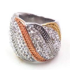Stainless steel jewelry, European and American ring wholesale