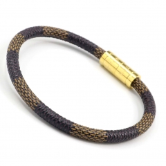 Stainless steel jewelry men's leather bangles wholesale