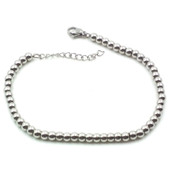 Stainless steel women's jewelry beaded bracelet wholesale