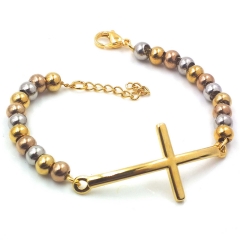 Stainless steel women's jewelry beaded bracelet wholesale