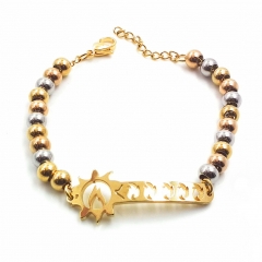 Stainless steel women's jewelry beaded bracelet wholesale