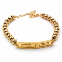 Stainless steel women's jewelry beaded bracelet wholesale