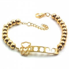 Stainless steel women's jewelry beaded bracelet wholesale