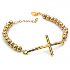 Stainless steel women's jewelry beaded bracelet wholesale