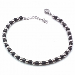 Stainless steel women's jewelry beaded bracelet wholesale