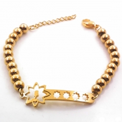Stainless steel women's jewelry beaded bracelet wholesale