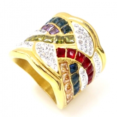 Stainless steel jewelry, European and American ring wholesale