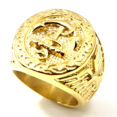 Stainless steel jewelry, European and American ring wholesale