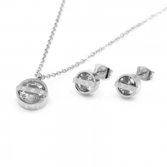 Stainless steel jewelry set, necklace and earrings wholesale