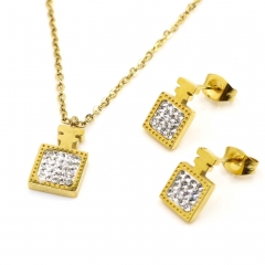 Stainless steel jewelry set, necklace and earrings wholesale