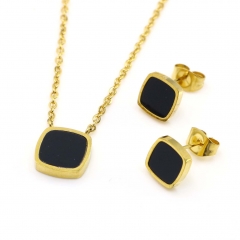 Stainless steel jewelry set, necklace and earrings wholesale