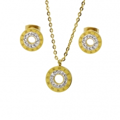 Stainless steel jewelry set, necklace and earrings wholesale