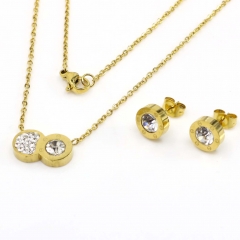 Stainless steel jewelry set, necklace and earrings wholesale
