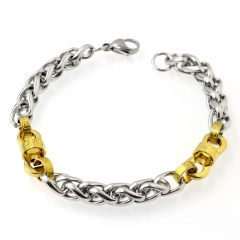 Wholesale stainless steel jewelry man's chain bracelet