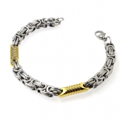 Wholesale stainless steel jewelry man's chain bracelet