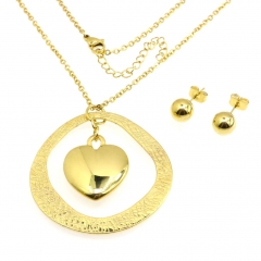 Stainless steel jewelry set  Necklace and earrings