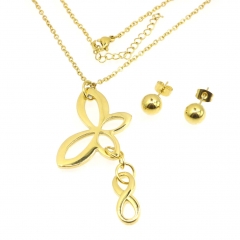 Stainless steel jewelry set  Necklace and earrings