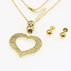 Stainless steel jewelry set  Necklace and earrings