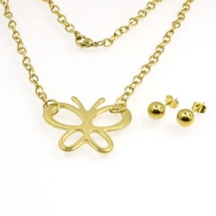 Stainless steel jewelry set  Necklace and earrings