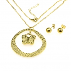 Stainless steel jewelry set  Necklace and earrings
