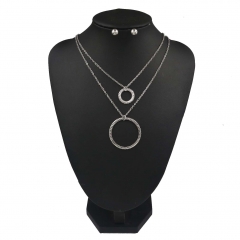 Stainless steel jewelry set  Necklace and earrings