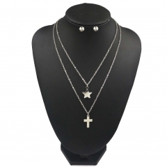 Stainless steel jewelry set  Necklace and earrings