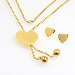 Stainless steel jewelry Sweater chain Necklace and Earrings wholesale