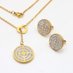 Stainless steel jewelry set, necklace and earrings wholesale