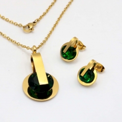 Stainless steel jewelry set, necklace and earrings wholesale