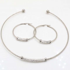 Stainless steel jewelry set, necklace and earrings wholesale