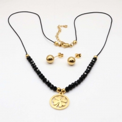 Stainless steel jewelry set, necklace and earrings wholesale