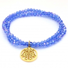 Stainless steel women's jewelry beaded bracelet wholesale