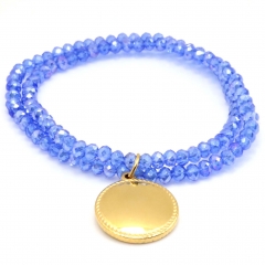 Stainless steel women's jewelry beaded bracelet wholesale