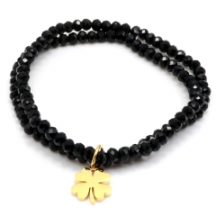 Stainless steel women's jewelry beaded bracelet wholesale