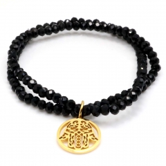 Stainless steel women's jewelry beaded bracelet wholesale