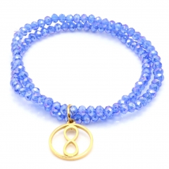 Stainless steel women's jewelry beaded bracelet wholesale
