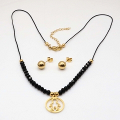 Stainless steel jewelry set, necklace and earrings wholesale