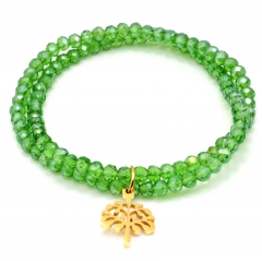 Stainless steel women's jewelry beaded bracelet wholesale