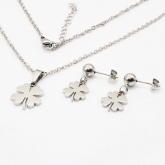 Stainless steel jewelry set, necklace and earrings wholesale